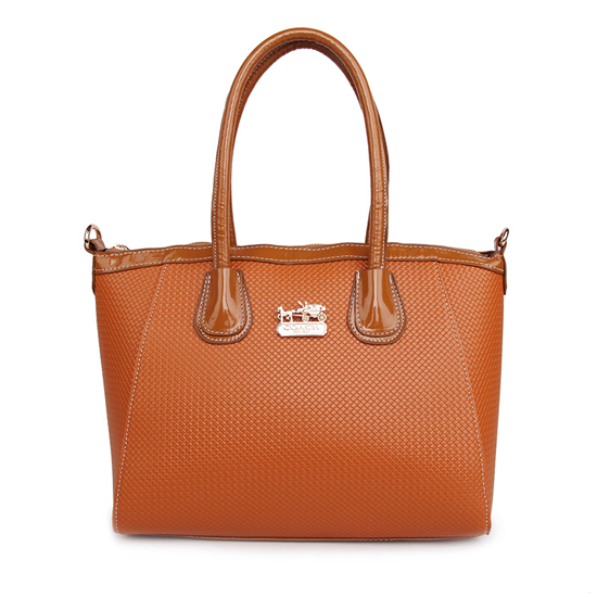 Coach City Signature Medium Tan Satchels BSO